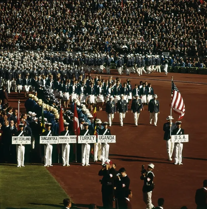 Framed Print : The 1964 Tokyo Olympic Opening Ceremony Framed Print : The 1964 Tokyo Olympic Opening Ceremony