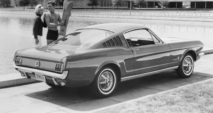 Framed Print : 1965 Model Ford Mustang Fastback Framed Print : 1965 Model Ford Mustang Fastback