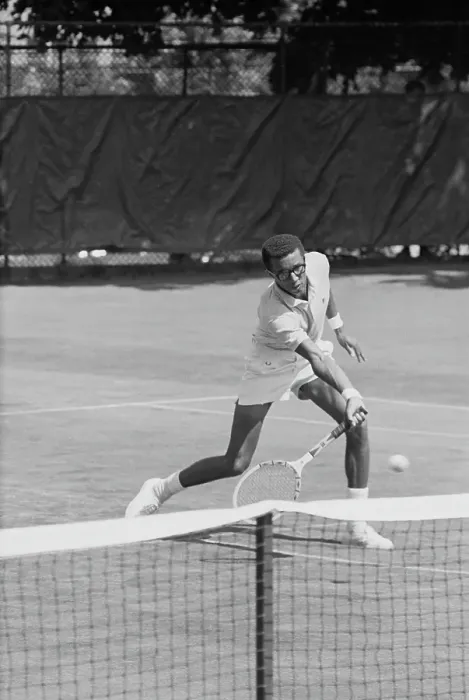 Framed Print : 1968 U.S. Open - Arthur Ashe In Action Framed Print : 1968 U.S. Open - Arthur Ashe In Action
