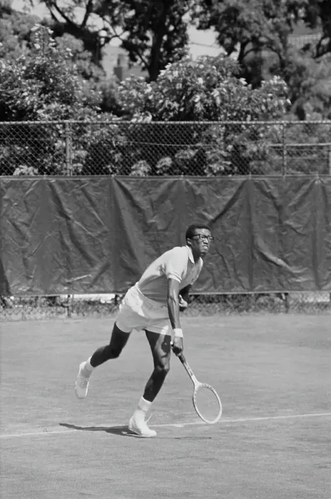 Framed Print : 1968 U.S. Open - Arthur Ashe In Action Framed Print : 1968 U.S. Open - Arthur Ashe In Action
