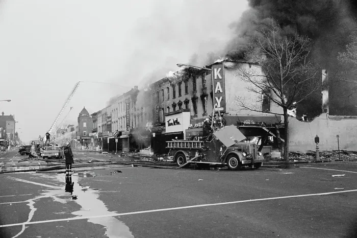 Framed Print : 1968 Washington Riots Framed Print : 1968 Washington Riots
