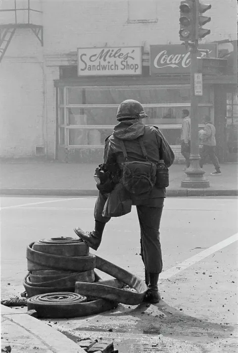 Framed Print : 1968 Washington Riots Framed Print : 1968 Washington Riots