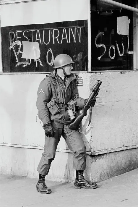 Framed Print : 1968 Washington Riots