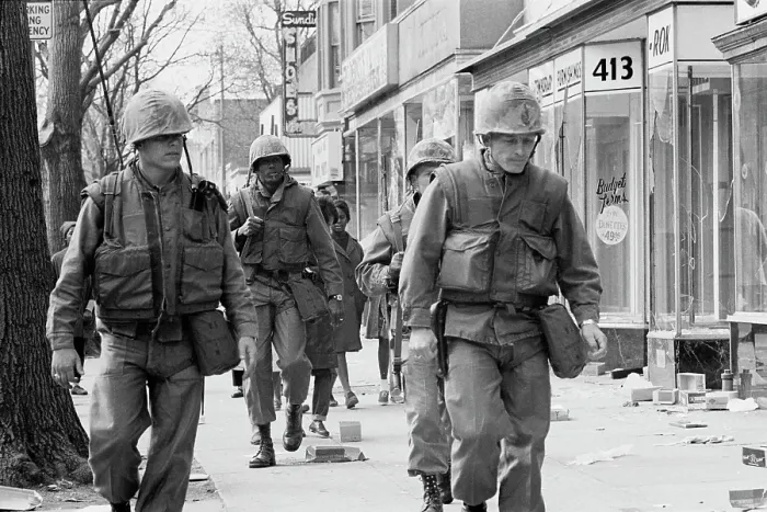 Framed Print : 1968 Washington Riots