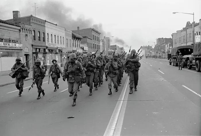 Framed Print : 1968 Washington Riots Framed Print : 1968 Washington Riots