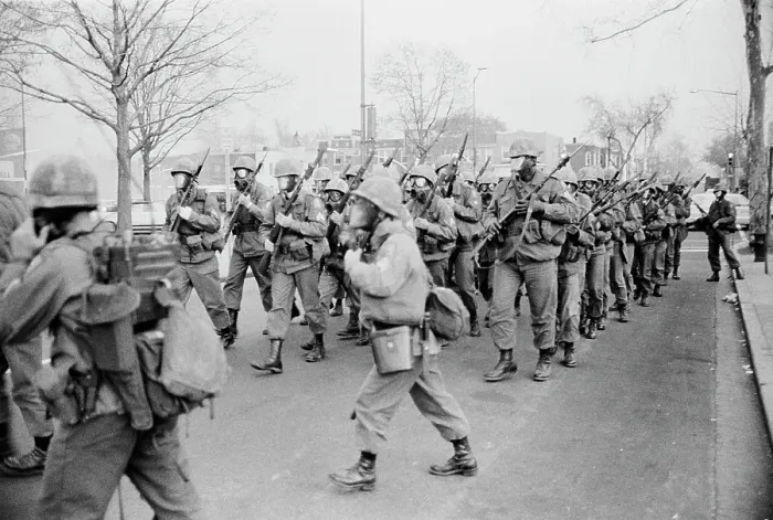 Framed Print : 1968 Washington Riots