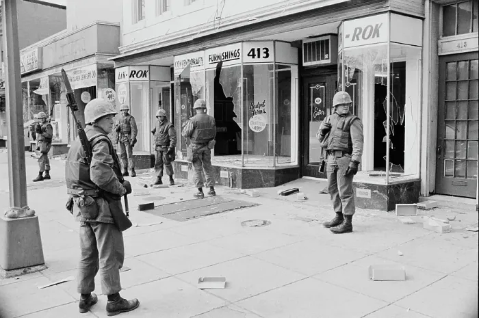 Framed Print : 1968 Washington Riots Framed Print : 1968 Washington Riots