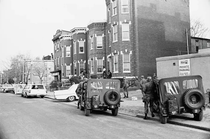 Framed Print : 1968 Washington Riots Framed Print : 1968 Washington Riots