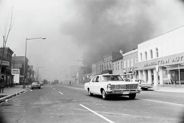 Framed Print : 1968 Washington Riots Framed Print : 1968 Washington Riots