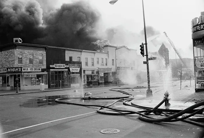 Framed Print : 1968 Washington Riots Framed Print : 1968 Washington Riots