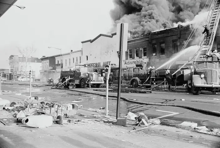 Framed Print : 1968 Washington Riots Framed Print : 1968 Washington Riots