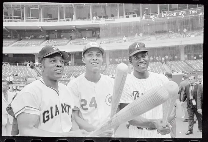 Framed Print : 1970 all Star Players Holding Bats Framed Print : 1970 all Star Players Holding Bats