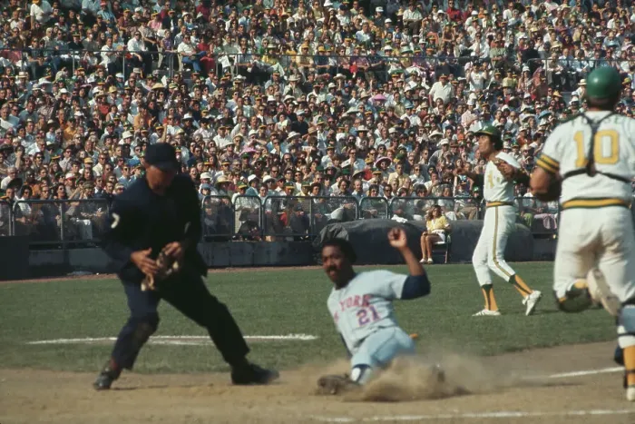 Framed Print : 1973 World Series - Oakland Athletics V New York Mets Framed Print : 1973 World Series - Oakland Athletics V New York Mets