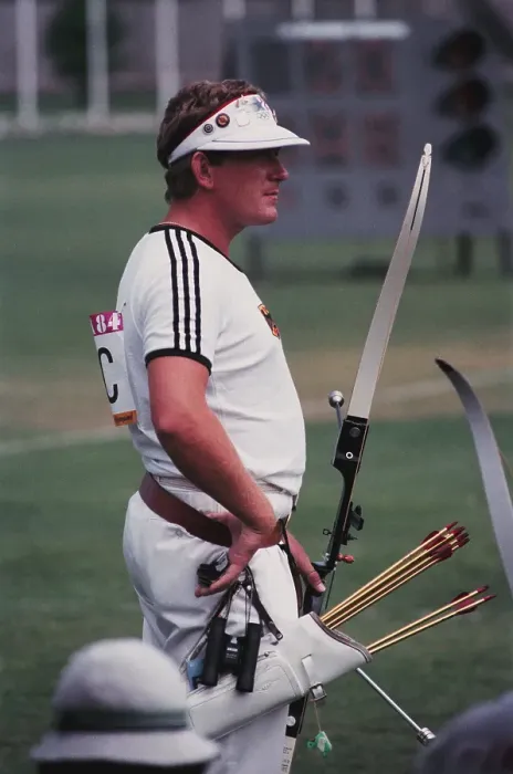 Framed Print : 1984 Summer Olympics - Archery - Men's Individual Event Framed Print : 1984 Summer Olympics - Archery - Men's Individual Event