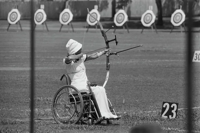 Framed Print : 1984 Summer Olympics - Archery - Women's Individual Event Framed Print : 1984 Summer Olympics - Archery - Women's Individual Event