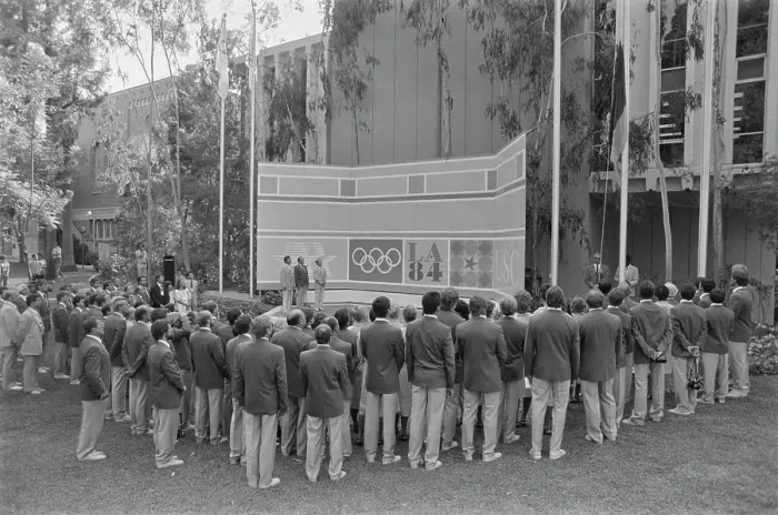 Framed Print : 1984 Summer Olympics - Athletes Village Framed Print : 1984 Summer Olympics - Athletes Village