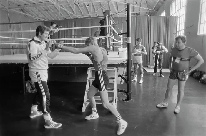 Framed Print : 1984 Summer Olympics - Boxing - West Germany Training Camp Framed Print : 1984 Summer Olympics - Boxing - West Germany Training Camp