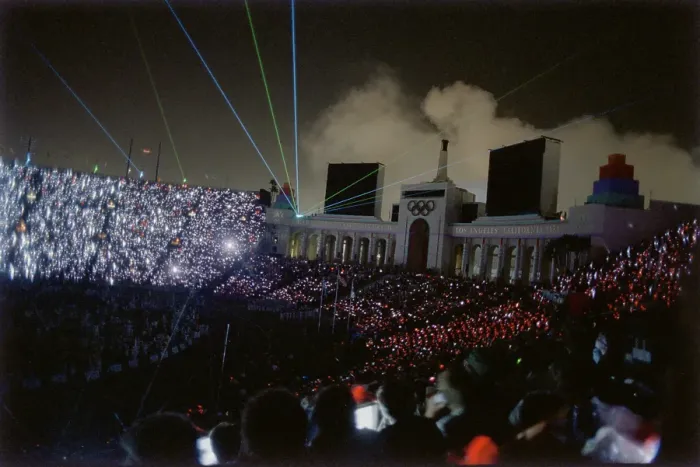 Framed Print : 1984 Summer Olympics - Closing Ceremony Framed Print : 1984 Summer Olympics - Closing Ceremony