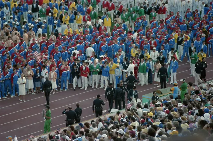 Framed Print : 1984 Summer Olympics - Closing Ceremony Framed Print : 1984 Summer Olympics - Closing Ceremony