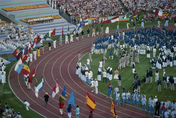 Framed Print : 1984 Summer Olympics - Closing Ceremony Framed Print : 1984 Summer Olympics - Closing Ceremony