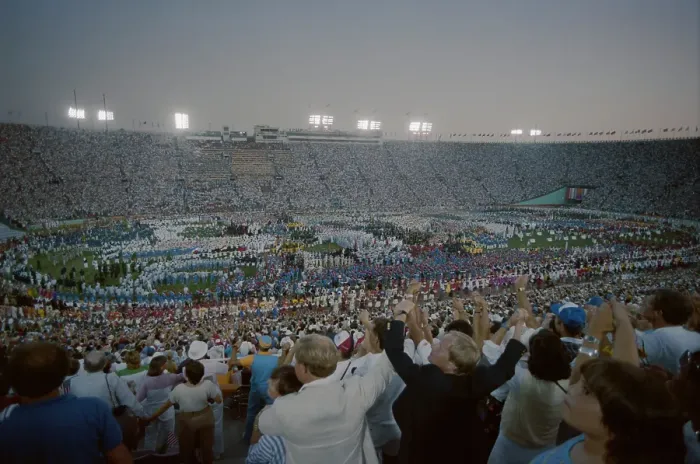Framed Print : 1984 Summer Olympics - Closing Ceremony Framed Print : 1984 Summer Olympics - Closing Ceremony