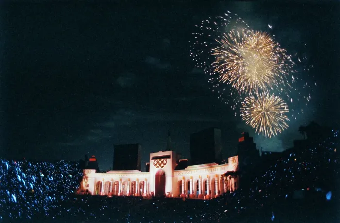 Framed Print : 1984 Summer Olympics - Closing Ceremony Framed Print : 1984 Summer Olympics - Closing Ceremony