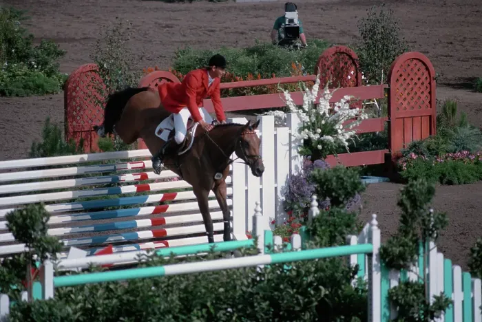 Framed Print : 1984 Summer Olympics - Equestrian - Individual Jumping Framed Print : 1984 Summer Olympics - Equestrian - Individual Jumping
