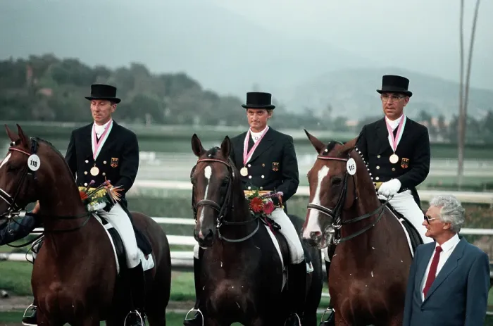 Framed Print : 1984 Summer Olympics - Equestrian - Team Dressage Framed Print : 1984 Summer Olympics - Equestrian - Team Dressage