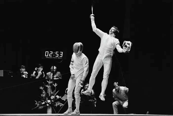 Framed Print : 1984 Summer Olympics - Fencing Framed Print : 1984 Summer Olympics - Fencing