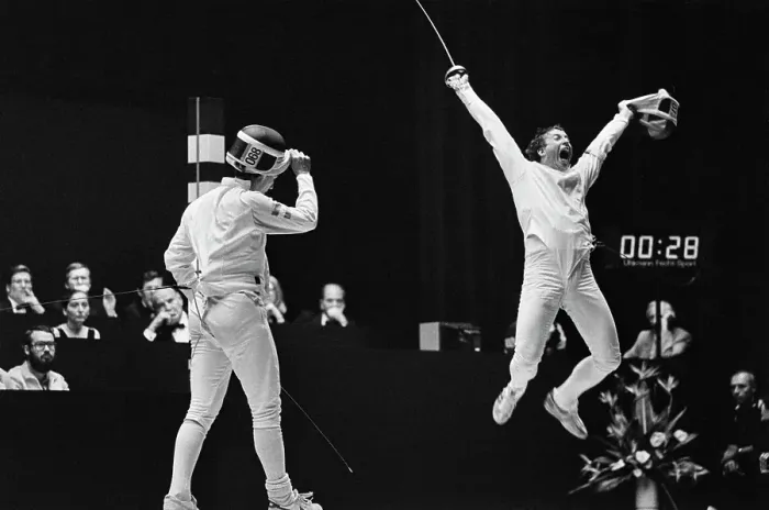 Framed Print : 1984 Summer Olympics - Fencing - Team Épée Framed Print : 1984 Summer Olympics - Fencing - Team Épée
