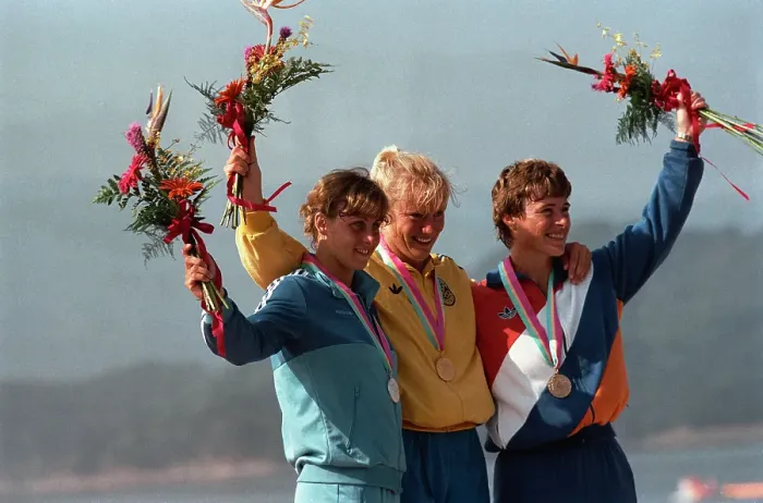 Framed Print : 1984 Summer Olympics - Kayaking - Women's K-1 500 Metres Framed Print : 1984 Summer Olympics - Kayaking - Women's K-1 500 Metres