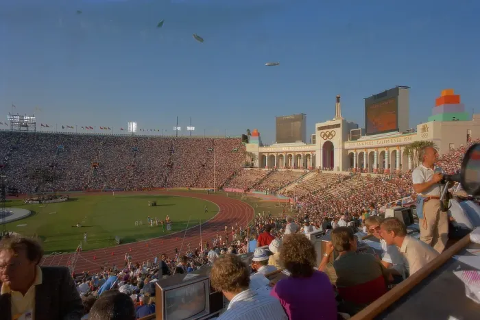 Framed Print : 1984 Summer Olympics - Los Angeles Memorial Coliseum Framed Print : 1984 Summer Olympics - Los Angeles Memorial Coliseum