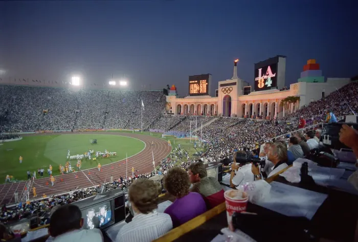 Framed Print : 1984 Summer Olympics - Los Angeles Memorial Coliseum Framed Print : 1984 Summer Olympics - Los Angeles Memorial Coliseum