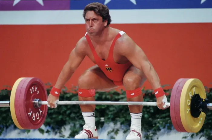 Framed Print : 1984 Summer Olympics - Men's 100kg Weightlifting Framed Print : 1984 Summer Olympics - Men's 100kg Weightlifting