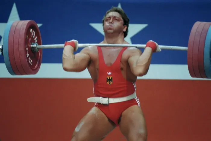 Framed Print : 1984 Summer Olympics - Men's 100kg Weightlifting Framed Print : 1984 Summer Olympics - Men's 100kg Weightlifting