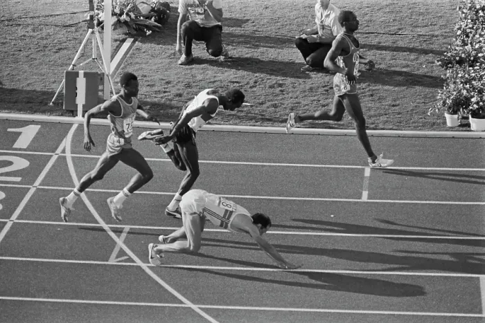 Framed Print : 1984 Summer Olympics - Men's 800 Metres Semifinal Framed Print : 1984 Summer Olympics - Men's 800 Metres Semifinal