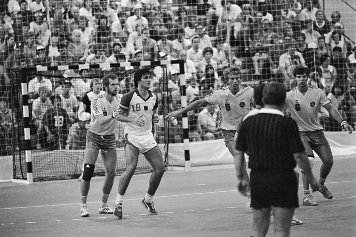 Framed Print : 1984 Summer Olympics - Men's Handball Match #8 Framed Print : 1984 Summer Olympics - Men's Handball Match #8