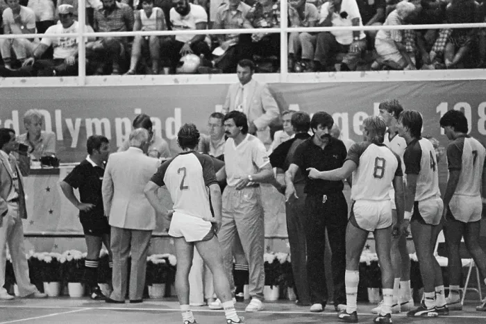 Framed Print : 1984 Summer Olympics - Men's Handball Match #8 Framed Print : 1984 Summer Olympics - Men's Handball Match #8