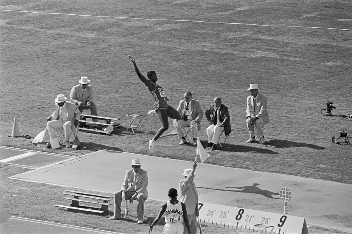 Framed Print : 1984 Summer Olympics - Men's Long Jump Framed Print : 1984 Summer Olympics - Men's Long Jump