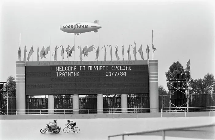 Framed Print : 1984 Summer Olympics - Olympic Velodrome Framed Print : 1984 Summer Olympics - Olympic Velodrome