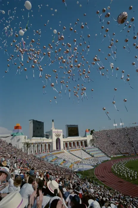 Framed Print : 1984 Summer Olympics - Opening Ceremony Framed Print : 1984 Summer Olympics - Opening Ceremony