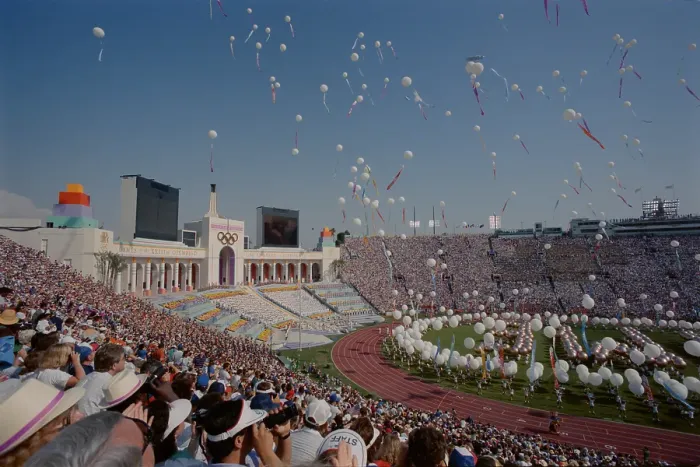 Framed Print : 1984 Summer Olympics - Opening Ceremony Framed Print : 1984 Summer Olympics - Opening Ceremony