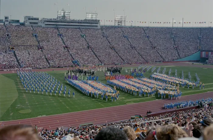 Framed Print : 1984 Summer Olympics - Opening Ceremony Framed Print : 1984 Summer Olympics - Opening Ceremony