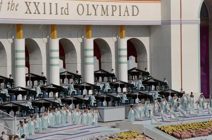 Framed Print : 1984 Summer Olympics - Opening Ceremony Framed Print : 1984 Summer Olympics - Opening Ceremony