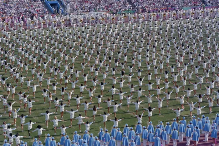 Framed Print : 1984 Summer Olympics - Opening Ceremony Framed Print : 1984 Summer Olympics - Opening Ceremony