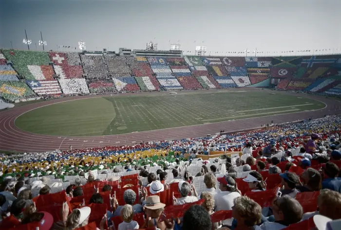 Framed Print : 1984 Summer Olympics - Opening Ceremony Framed Print : 1984 Summer Olympics - Opening Ceremony