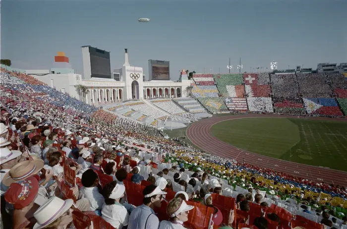 Framed Print : 1984 Summer Olympics - Opening Ceremony Framed Print : 1984 Summer Olympics - Opening Ceremony