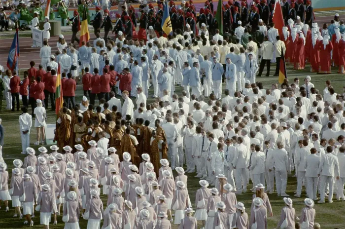 Framed Print : 1984 Summer Olympics - Opening Ceremony Framed Print : 1984 Summer Olympics - Opening Ceremony