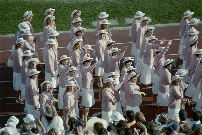 Framed Print : 1984 Summer Olympics - Opening Ceremony Framed Print : 1984 Summer Olympics - Opening Ceremony