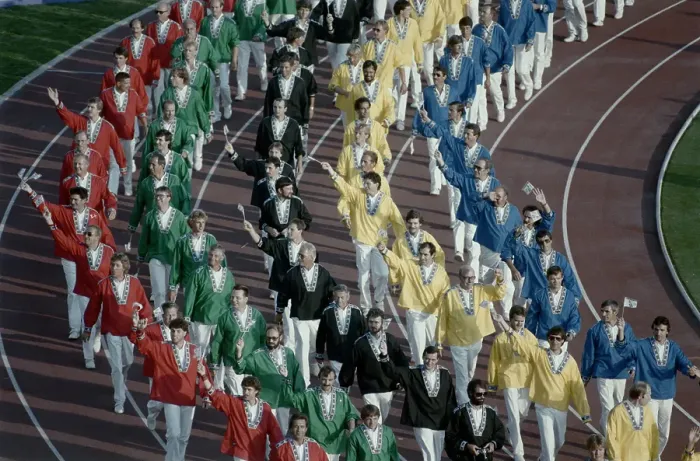 Framed Print : 1984 Summer Olympics - Opening Ceremony Framed Print : 1984 Summer Olympics - Opening Ceremony
